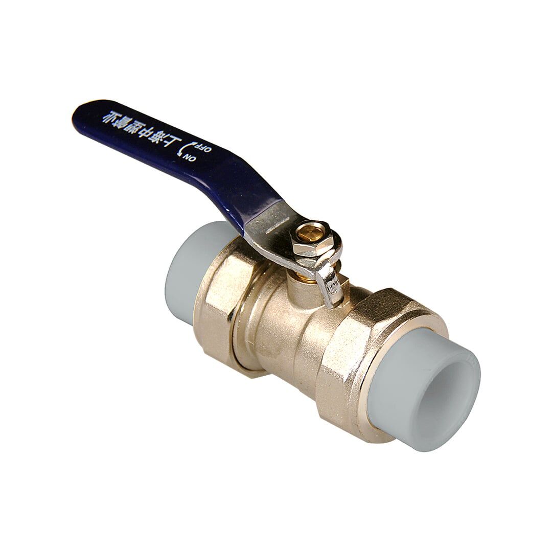 Llave de bola ppr beta 75 mm cuerpo metalico fu-fu